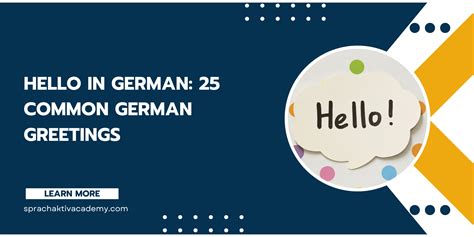 Hello in German: 25 Common German Greetings.